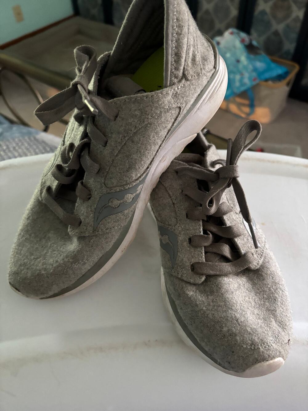 Saucony Grey Wool Sneaker- Kineta series size 9